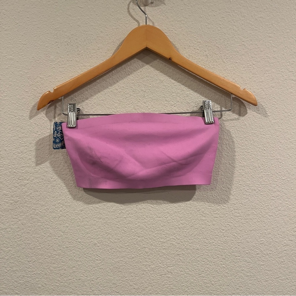 New With Tags free people electric orchid bandeau bra bralette pink xsmall